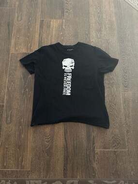 Diesel Power Gear Freedom Is Never Free Punisher Skull T-Shirt XL. SKU 102